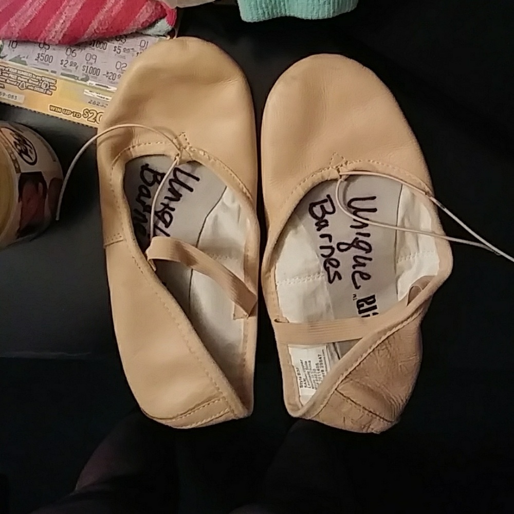 Pink ballet shoes